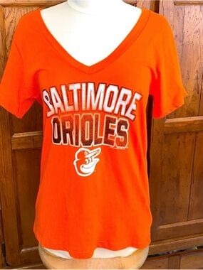 Baltimore Orioles Orange V-Neck Women’s Tee